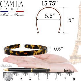 Camila Paris close polish detail showcasing glossy cellulose acetate finish