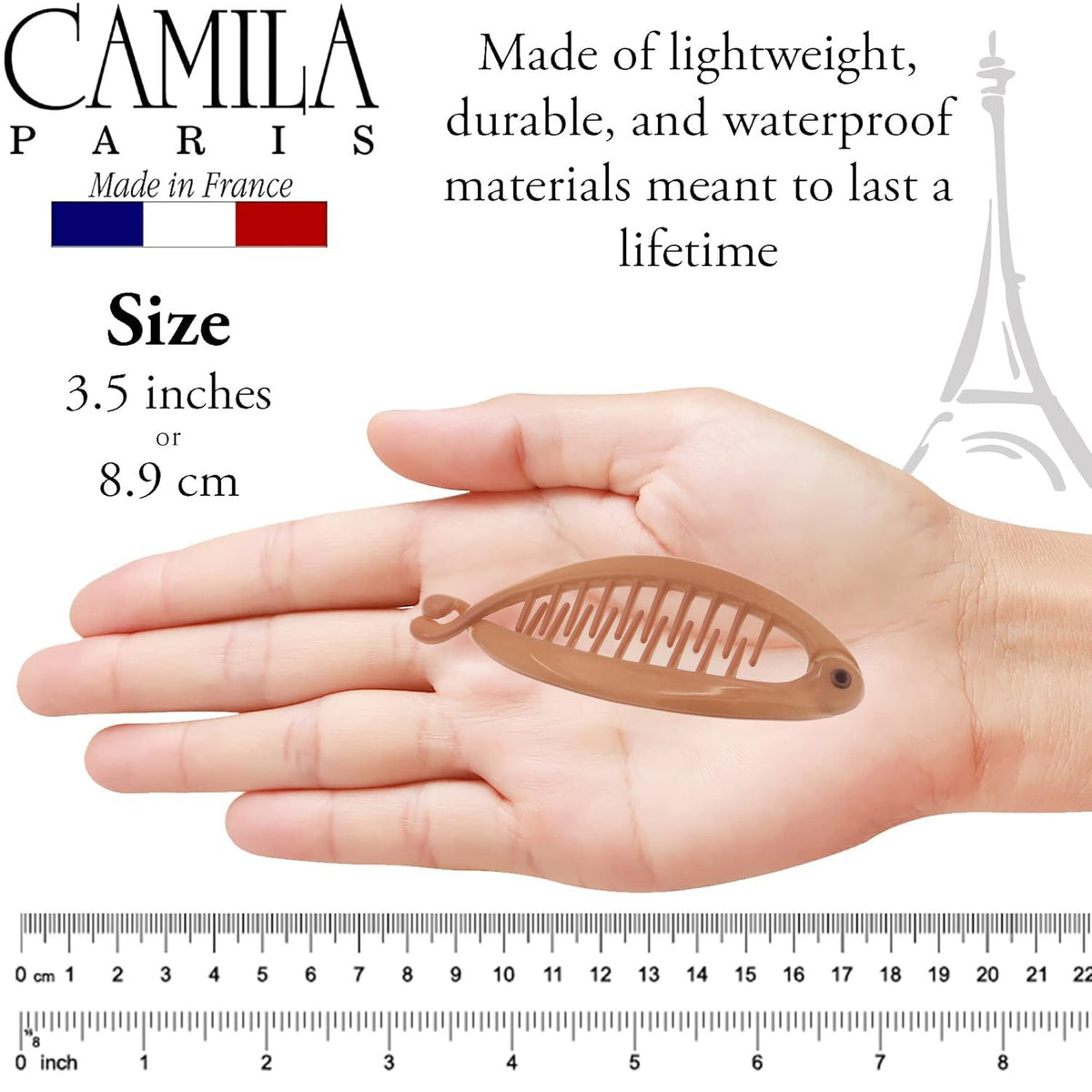 Camila Paris side curved profile for comfortable head fit benefit