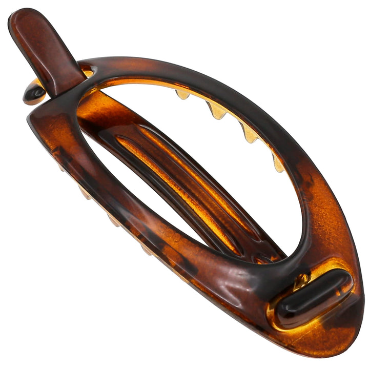 Camila Paris front view showing polished barrette and elegant finish benefit: classic look