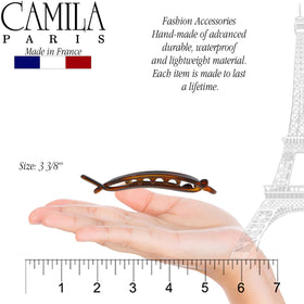 Camila Paris texture detail of cellulose acetate benefit: durable scratch-resistant surface