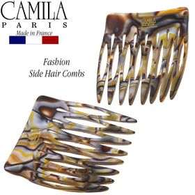 Camila Paris two-comb set arranged to show matching pair versatility