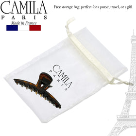 Camila Paris in-use half-up hairstyle demonstrating secure grip
