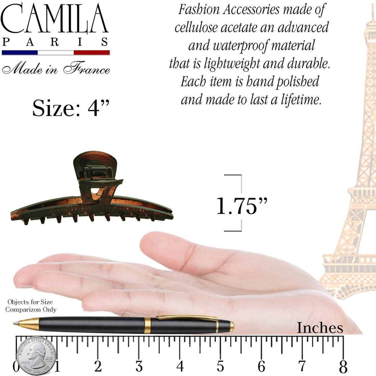 Camila Paris open spring detail showing durable metal tension