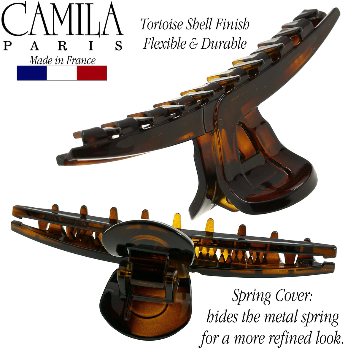 Camila Paris polished cellulose acetate texture for lasting style