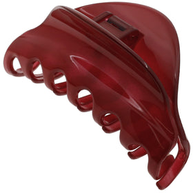 Camila Paris red front clip view showing secure hold and polished finish