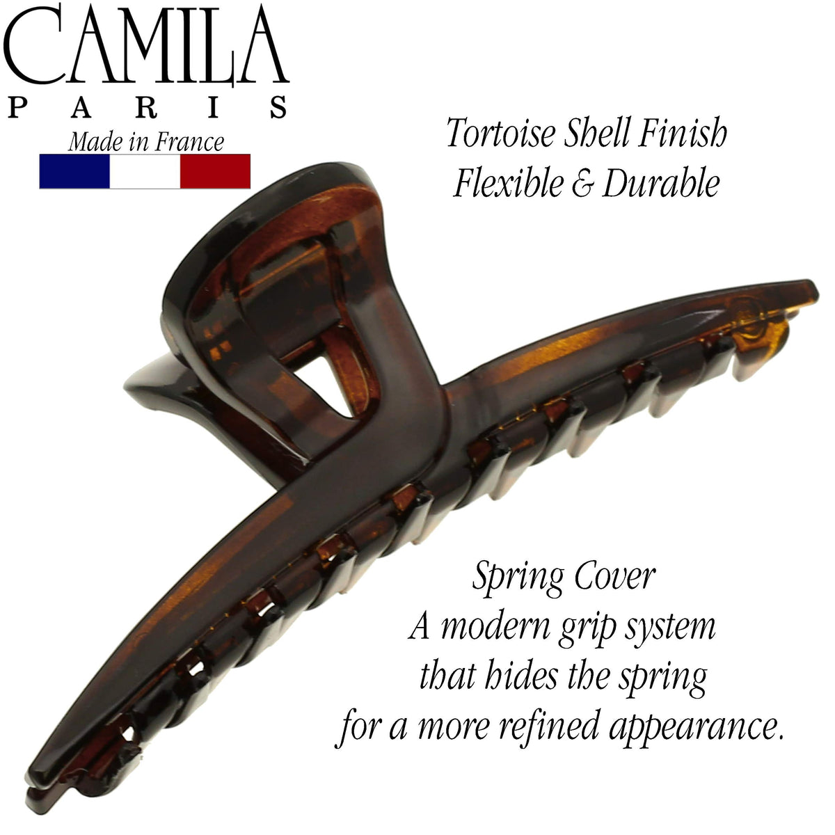 Camila Paris next to a ruler illustrating compact 3.25-inch size for travel