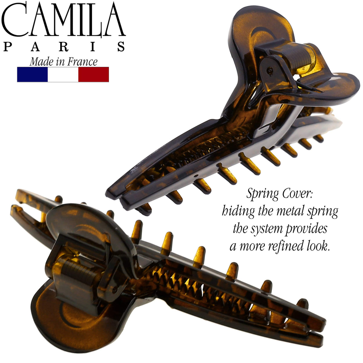 Camila Paris side profile highlighting slim shape and smooth cellulose acetate material