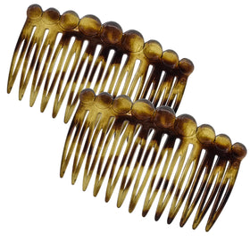 Camila Paris front view showing polished curved combs for elegant hold