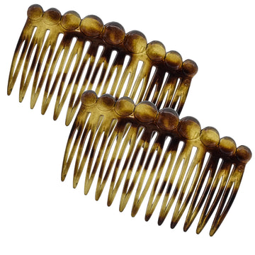 Camila Paris front view showing polished curved combs for elegant hold