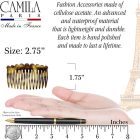 Camila Paris side profile highlighting curved shape for comfortable fit
