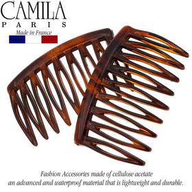 Camila Paris close-up of comb teeth showing gentle grip and safe tooth finish
