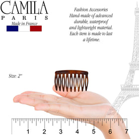 Camila Paris side profile highlighting curved shape that follows head contour
