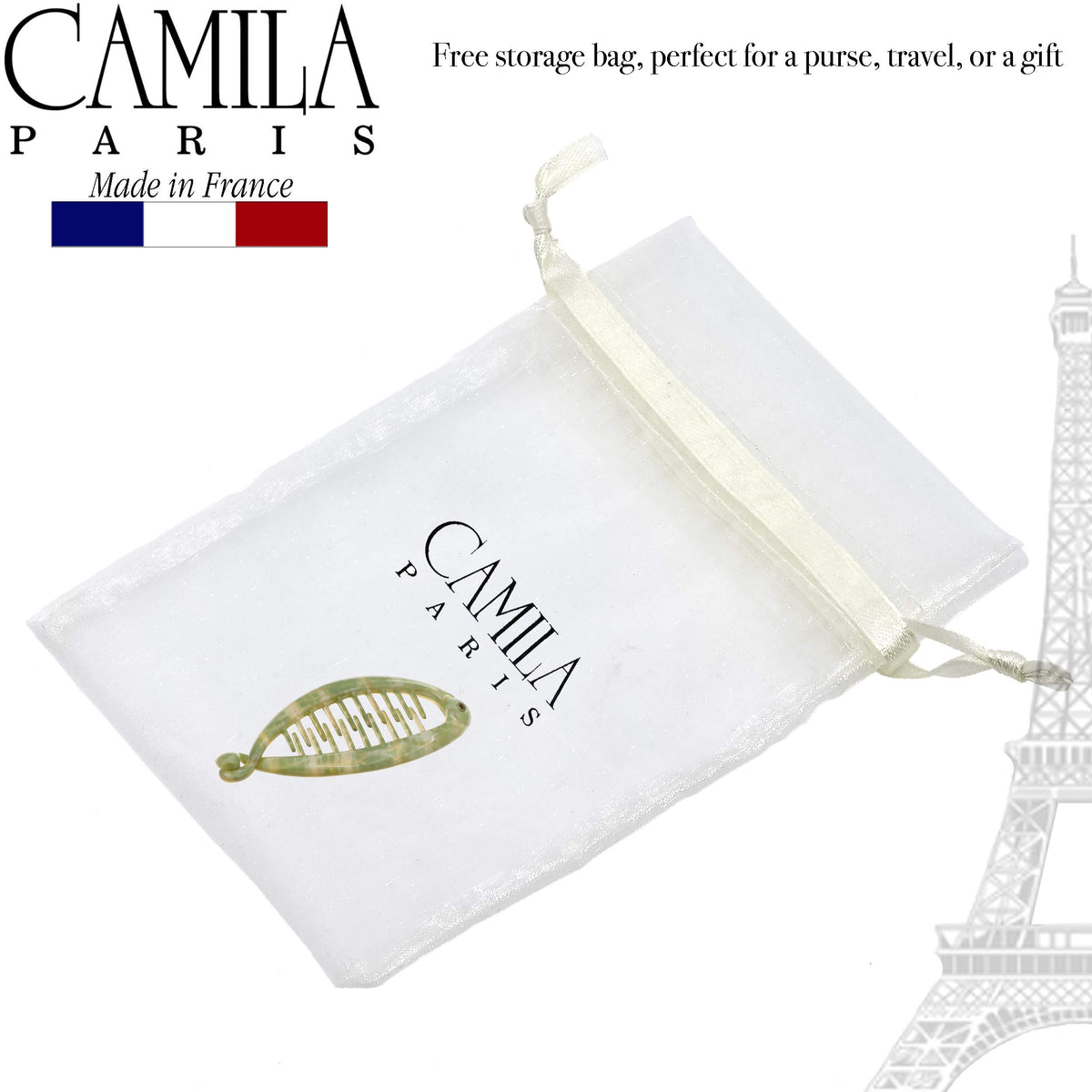 Camila Paris half-up on model showing added root lift and refined everyday style