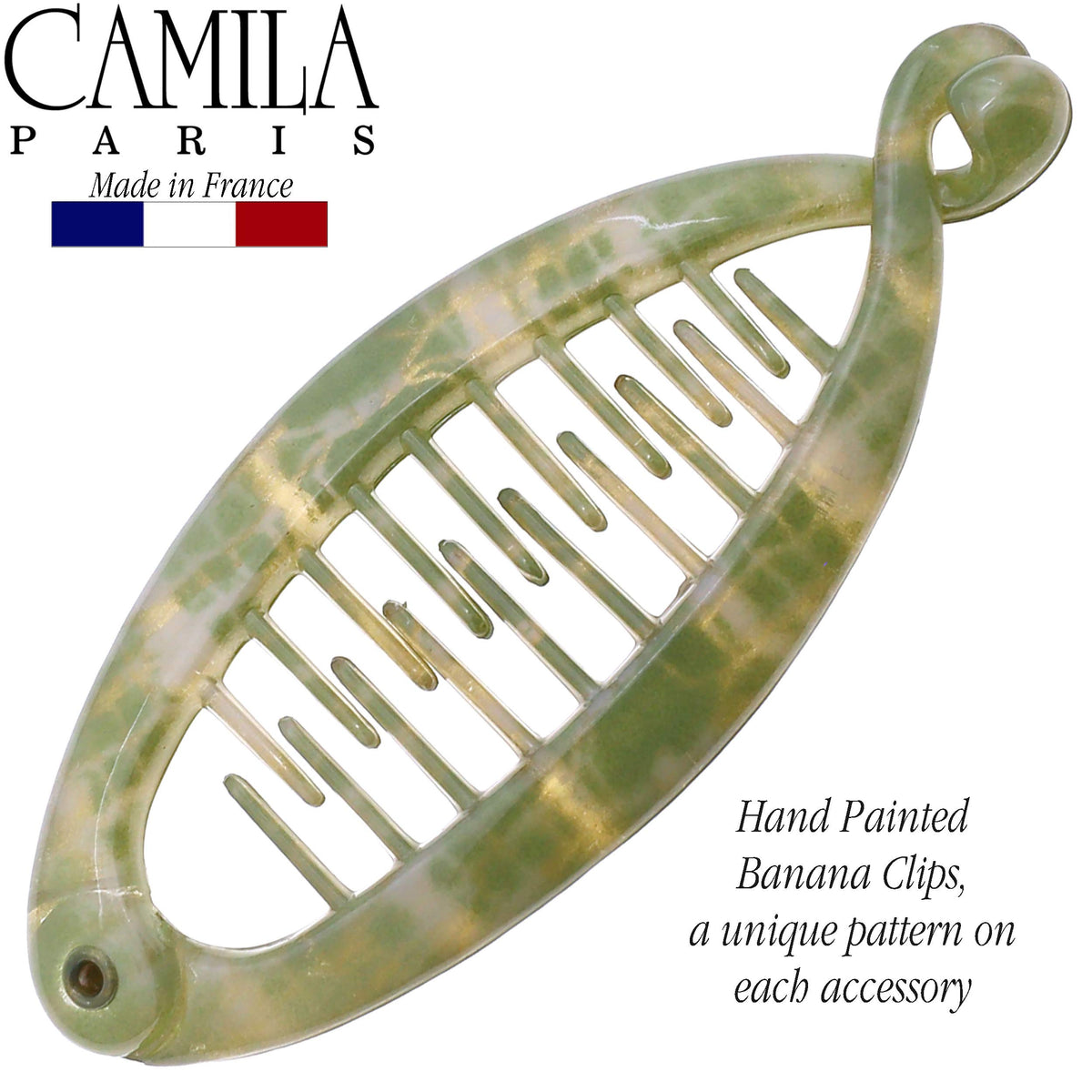 Camila Paris open interlocking combs showing secure double-comb grip without snagging