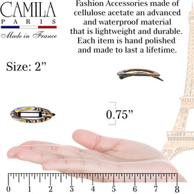 Camila Paris close texture detail of acetate pattern highlighting durability