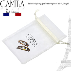 Camila Paris holding a small bun without tugging for comfortable wear