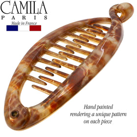 Camila Paris clip holding fine hair securely with invisible lightweight comfort
