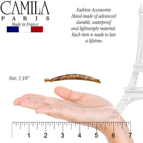 Camila Paris side profile highlighting curved fishtail shape for head contour