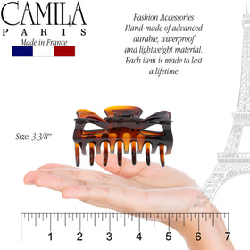 Camila Paris close-up of clip teeth texture for gentle, no-snag hold