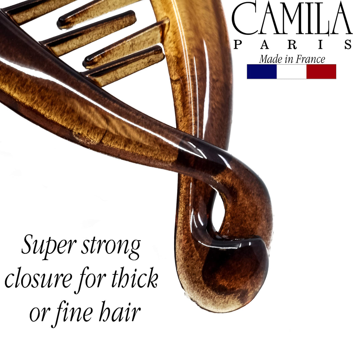 Camila Paris CP5 side profile demonstrating curved fishtail shape for comfortable wear
