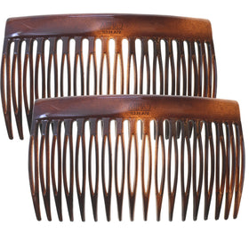 Camila Paris front packaging showing set of two combs and classic design benefit