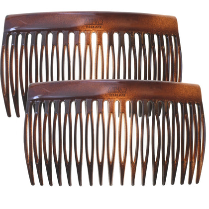 Camila Paris front packaging showing set of two combs and classic design benefit