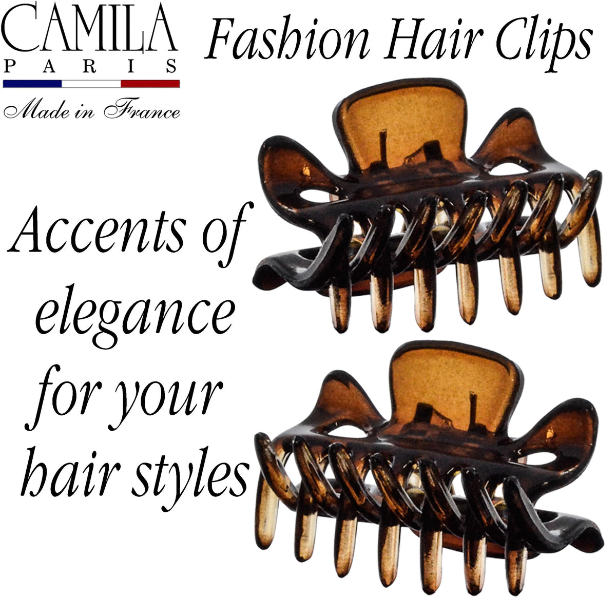 Camila Paris clip holding a thick hair section to show no-slip performance