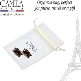 Camila Paris clip securing a half-up hairstyle for tidy everyday styling