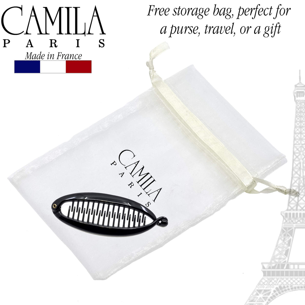 Camila Paris size comparison in a hand showing 3.5-inch extra-small scale