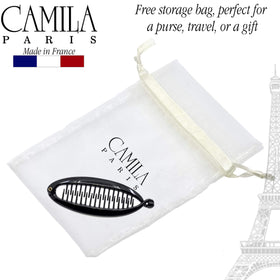 Camila Paris size comparison in a hand showing 3.5-inch extra-small scale