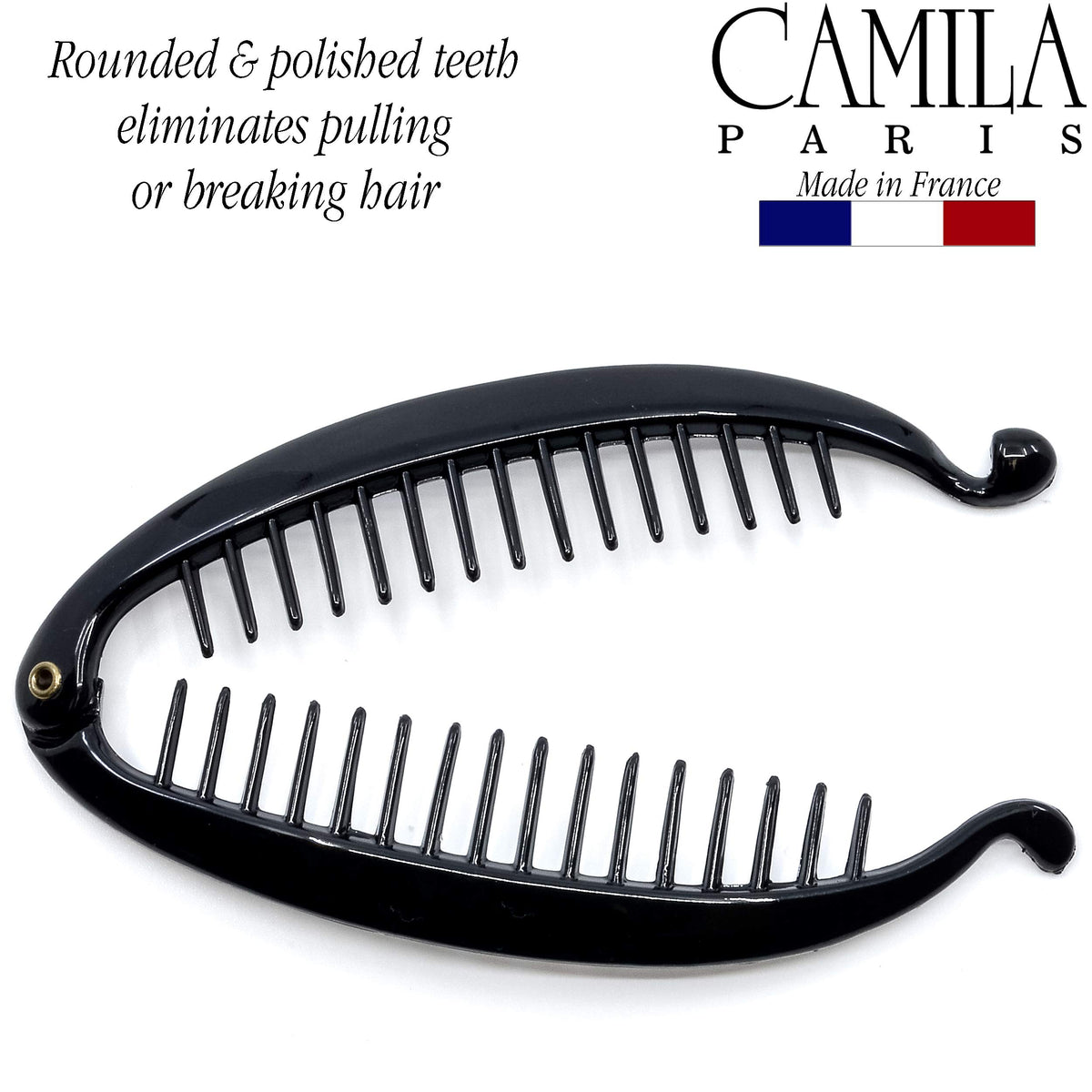 Camila Paris polished cellulose acetate texture offering lightweight durability