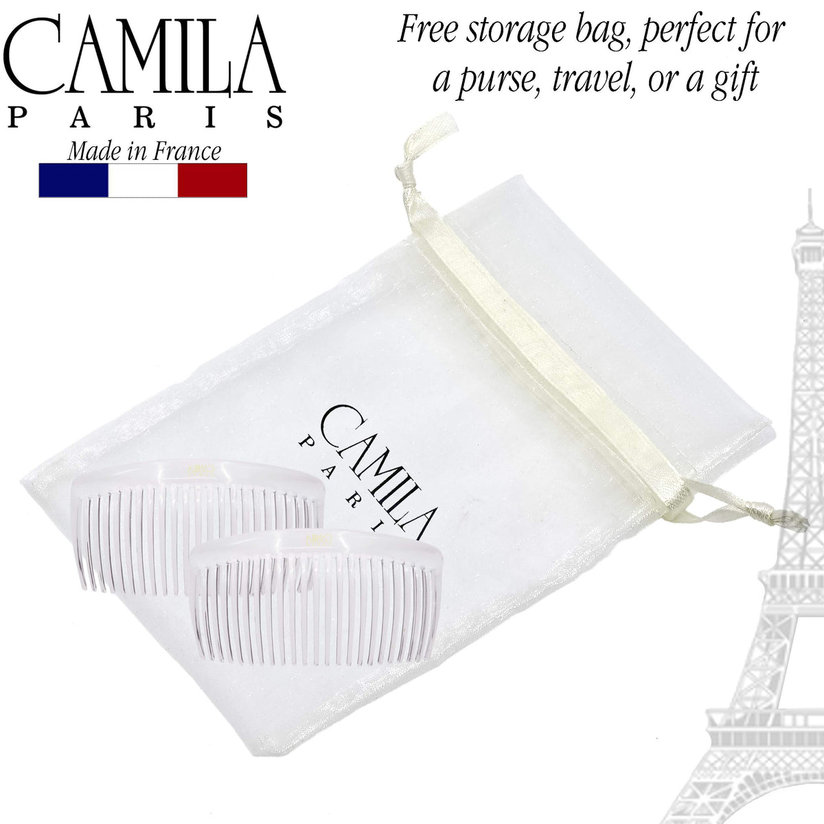 Camila top view emphasizing curved profile for comfortable head fit