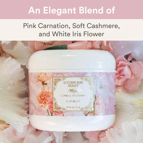 Camille Beckman cream texture close-up showing rich consistency for deep hydration