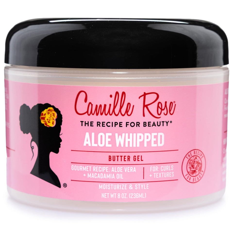 Camille Rose jar front view showing packaging and clear product name benefit