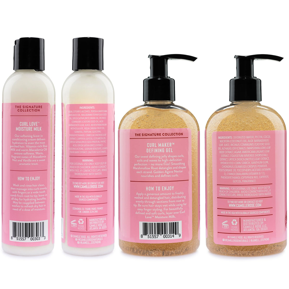 Camille Rose close-up of leave-in milk texture for smooth detangling
