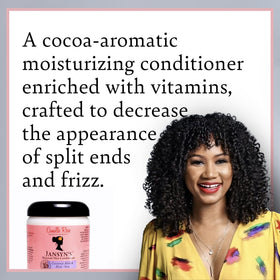 Camille Rose creamy conditioner texture close-up illustrating rich slip and moisture