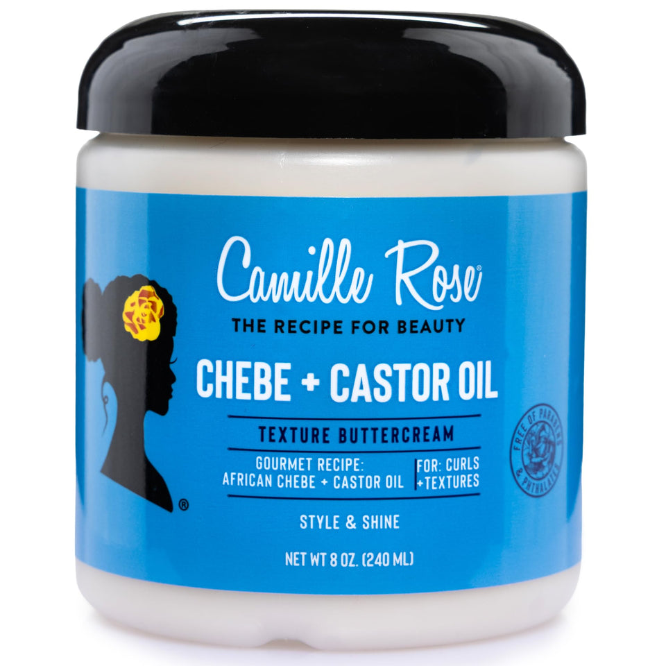 Camille Rose front packaging showing product and benefits for moisturized hair