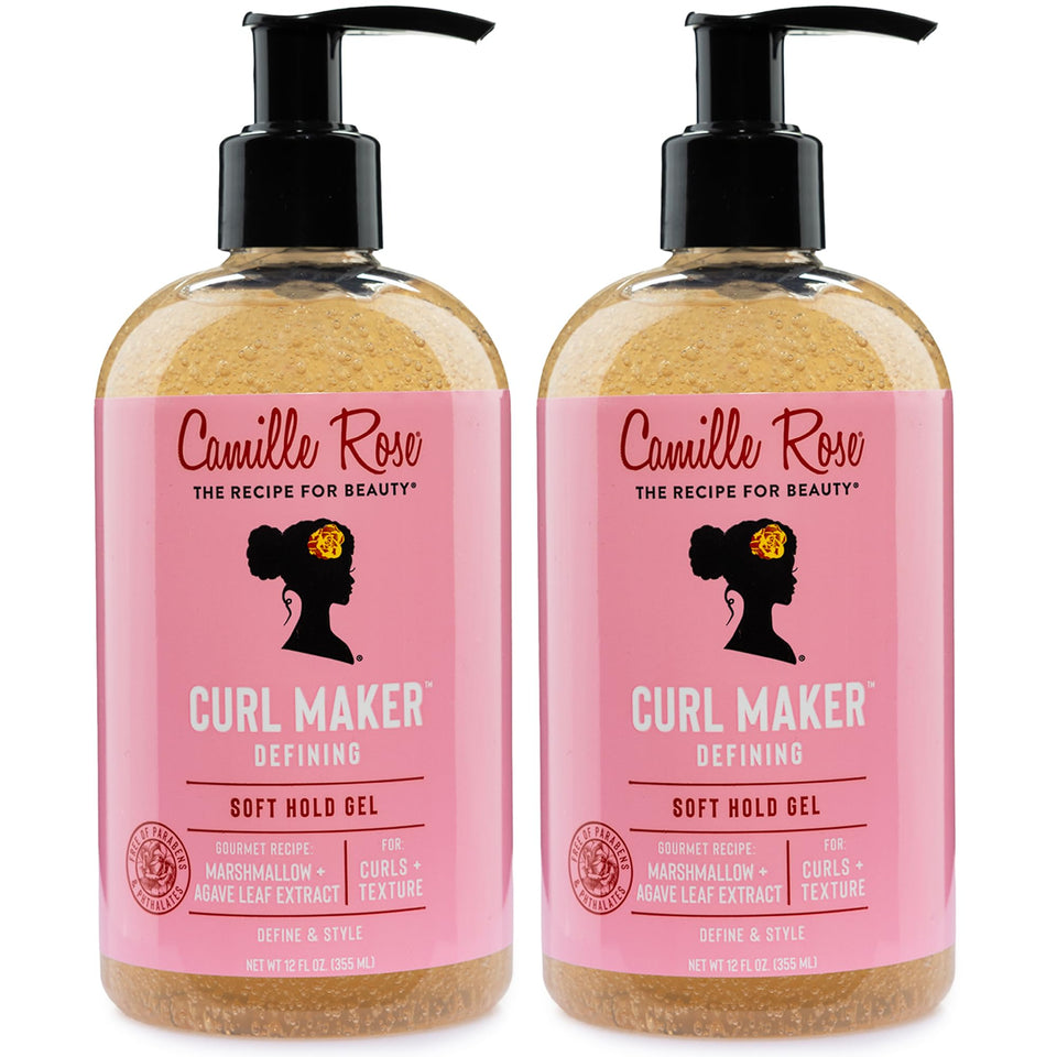 Camille Rose front packaging showing product benefits and soft-hold gel