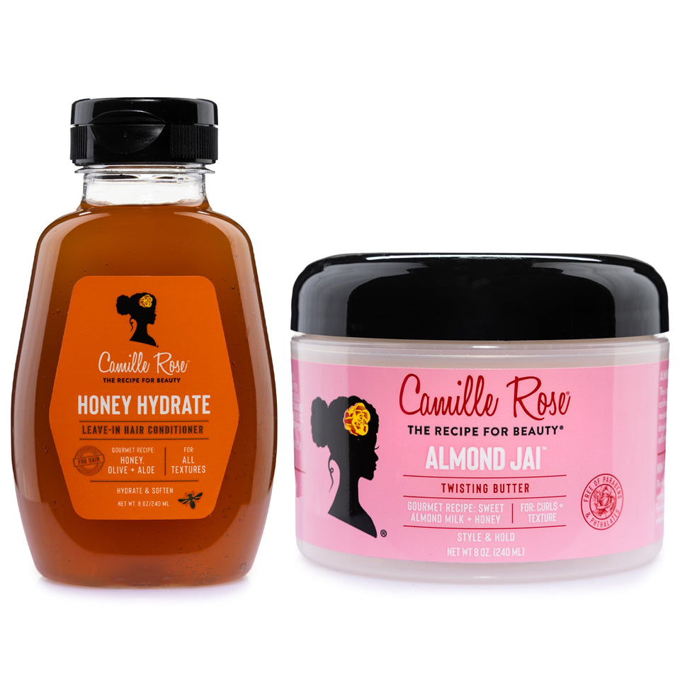 Camille Rose front packaging showing both jars and benefits