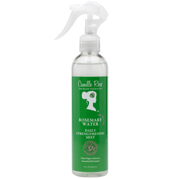 Camille Rose front packaging showing rosemary water for daily refresh