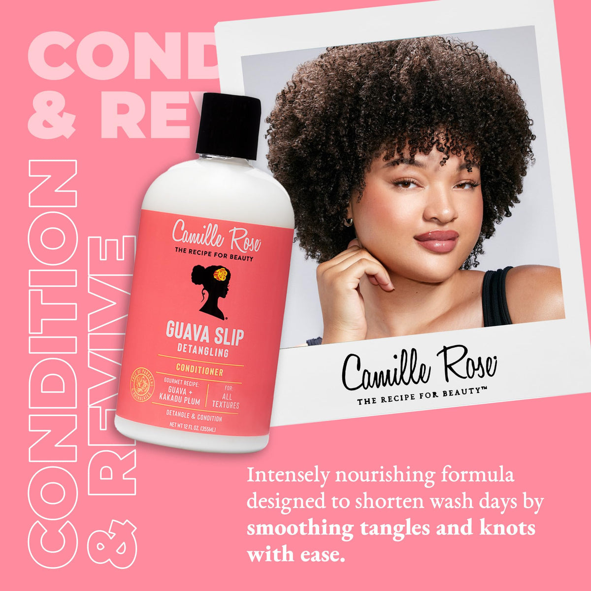 Close-up of Camille Rose cream texture showing smooth slip and hydration