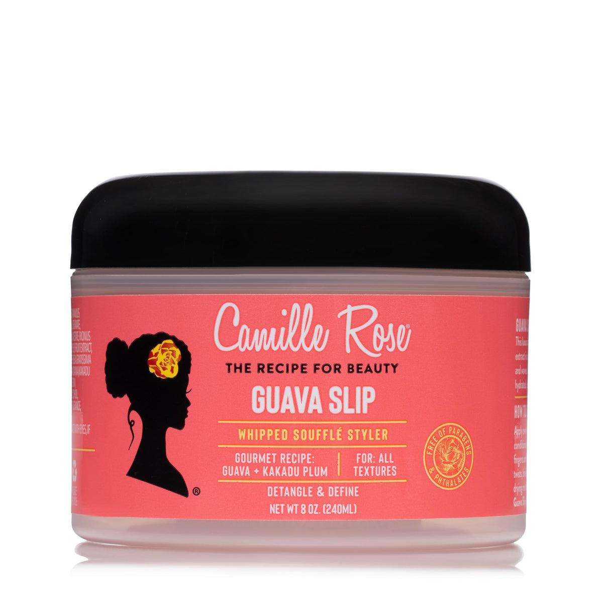 Camille Rose front packaging showcasing product and benefits