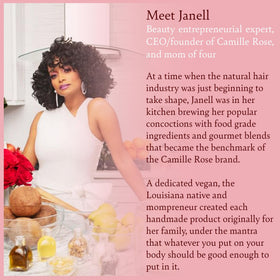 Camille Rose jar on bathroom shelf in routine-ready lifestyle scene