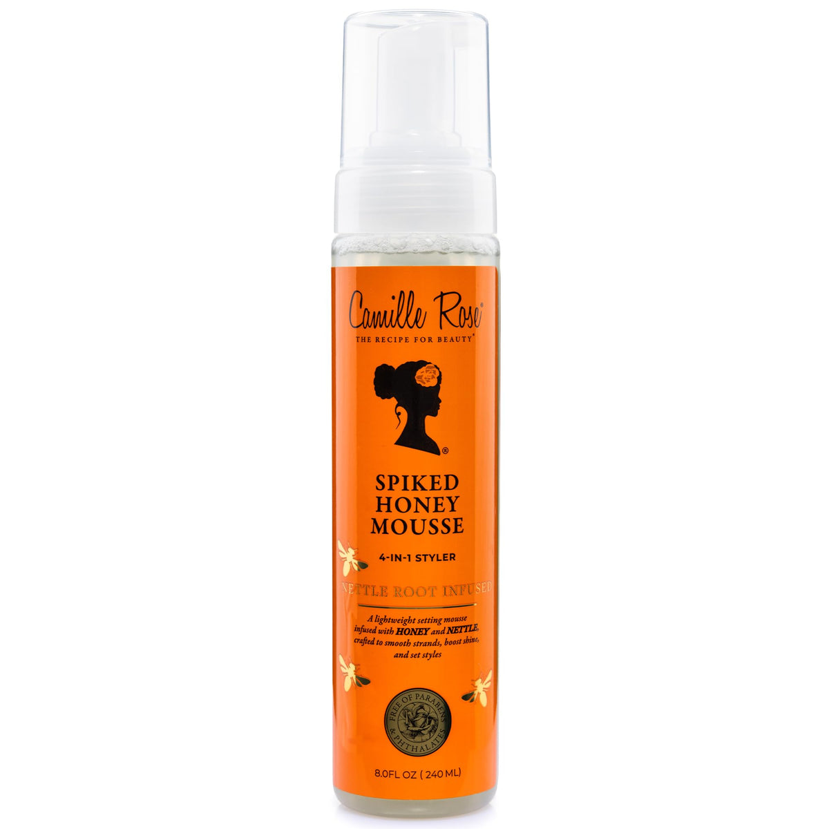 Camille Rose mousse on bathroom shelf within routine for harmonious styling