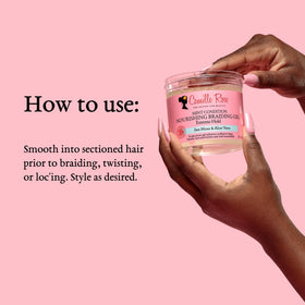 Natural ingredients display with sea moss and aloe representing Camille Rose botanicals