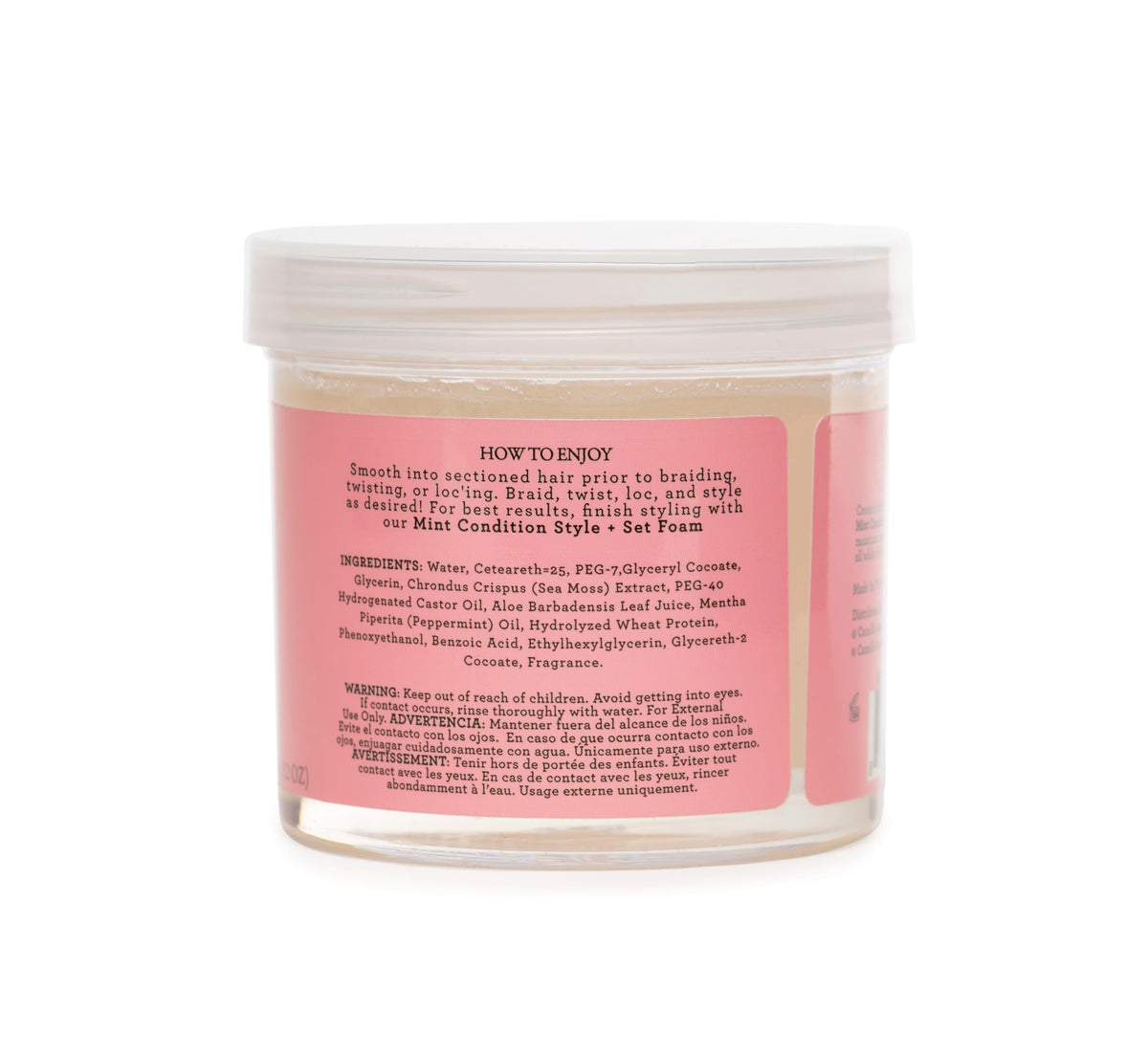 Styled braids maintained with Camille Rose gel illustrating long-lasting neatness