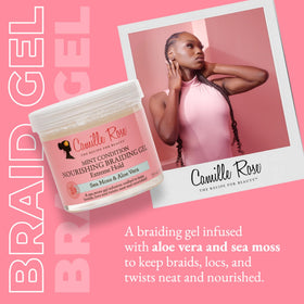 Camille Rose gel texture close-up highlighting smooth slip and moisturizing feel