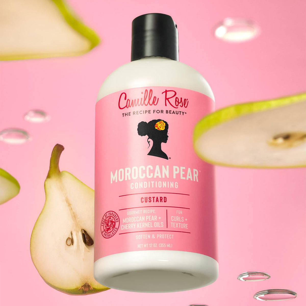 Camille Rose applied on wet hair being combed out to detangle and reduce frizz