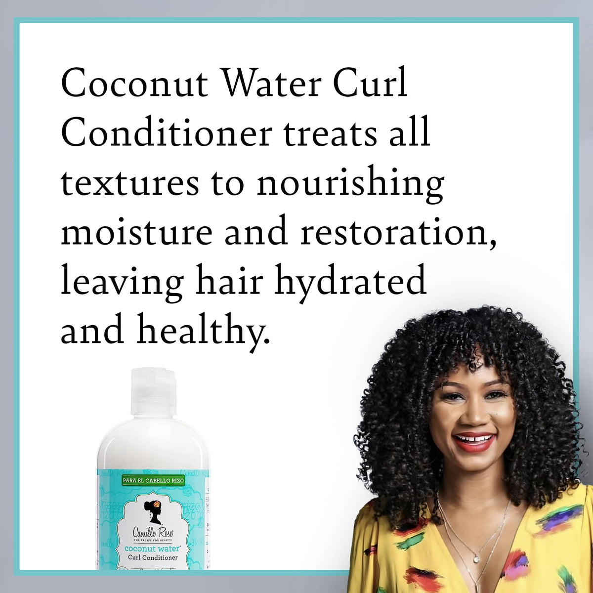 Camille Rose conditioner texture close-up illustrating smooth slip benefit
