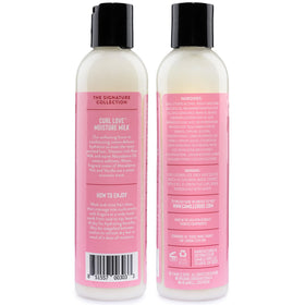 Camille Rose pump and label detail showcasing ingredients and easy dispensing